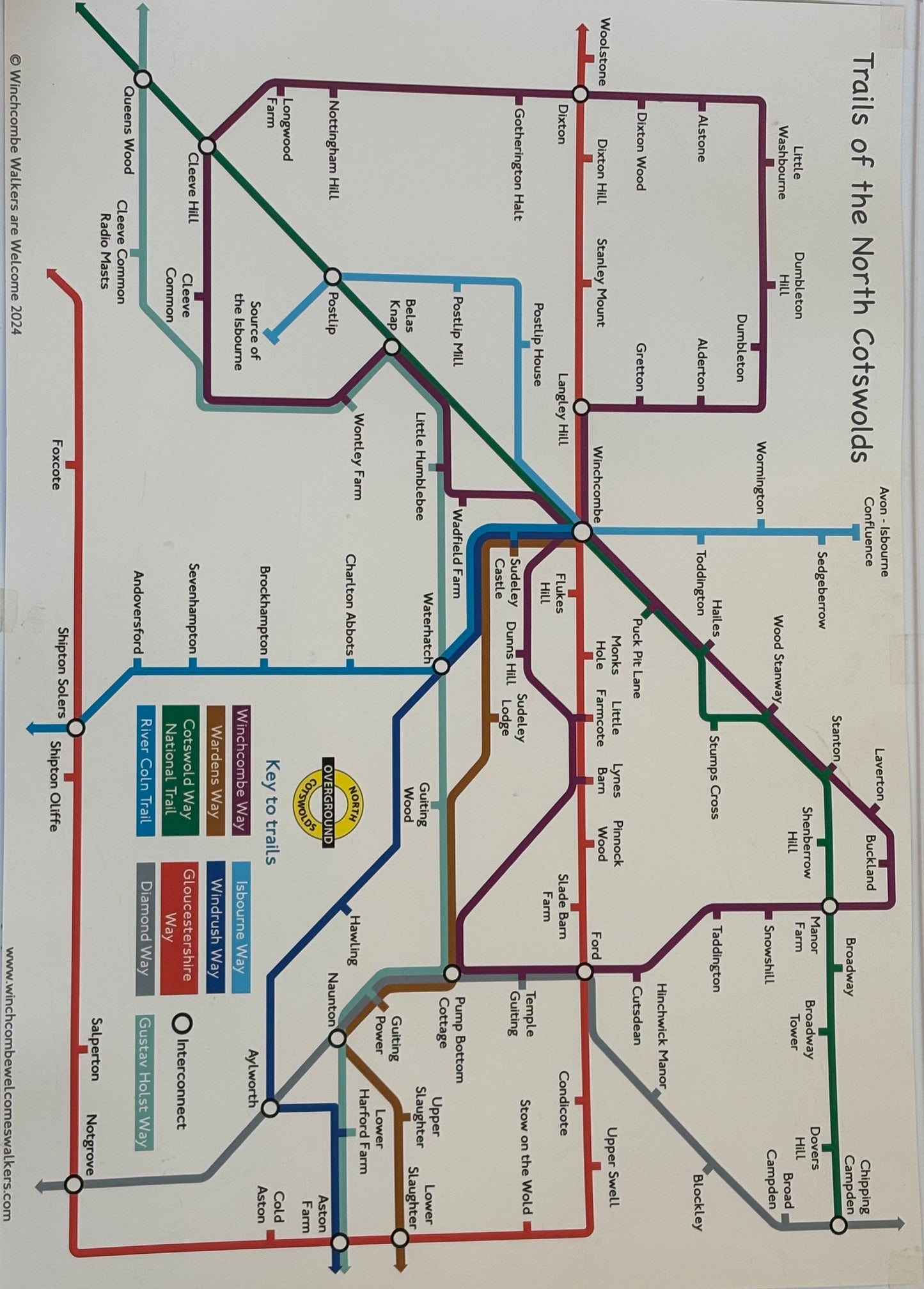 Trails of the North Cotswolds Poster